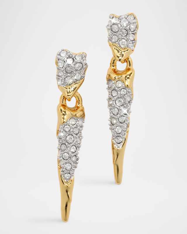 Solanales Crystal Spear Drop Earrings